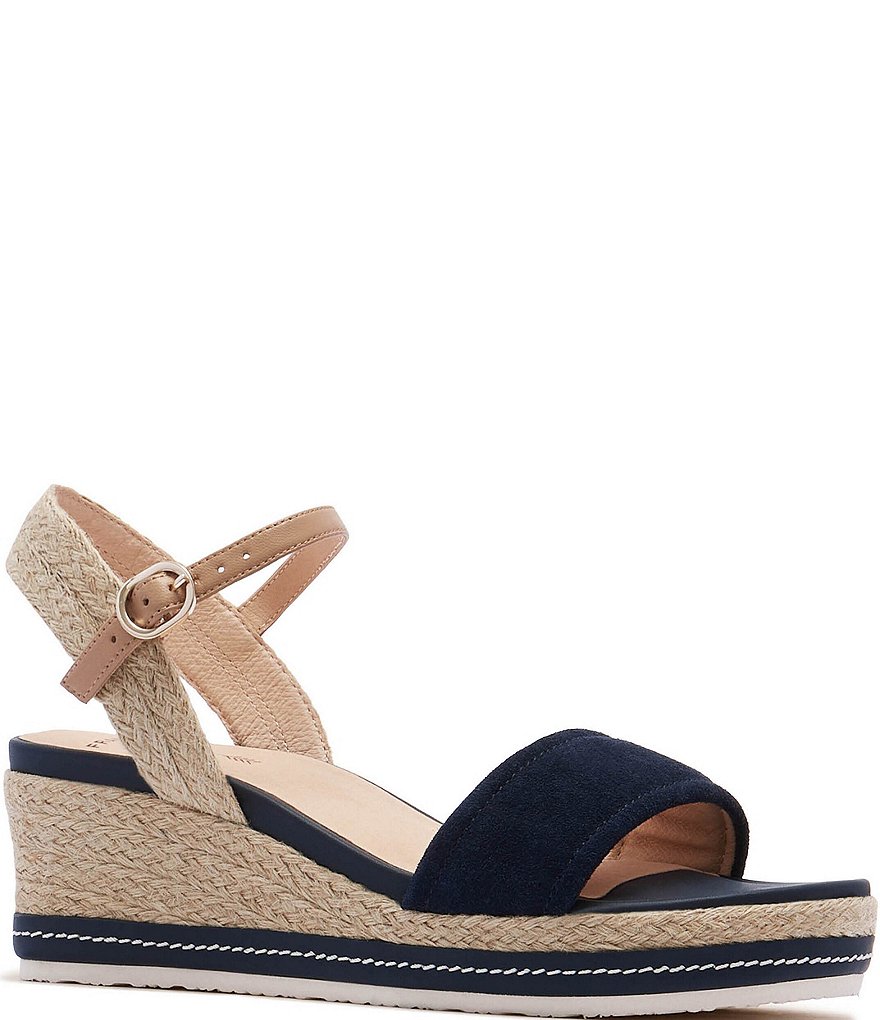 FRANKIE4 Harris Suede Platform Wedge Espadrille Sandals | Dillard's