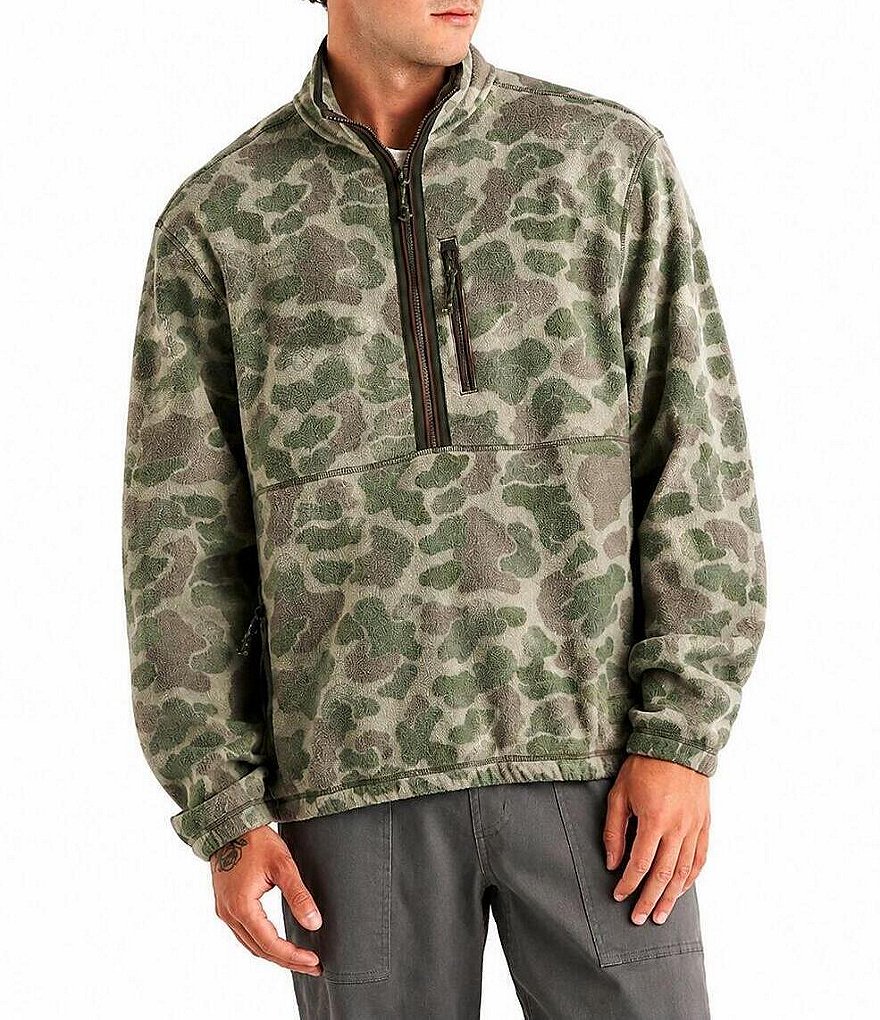 Free Fly Ashridge Fleece Camouflage Half Zip Pullover | Dillard's