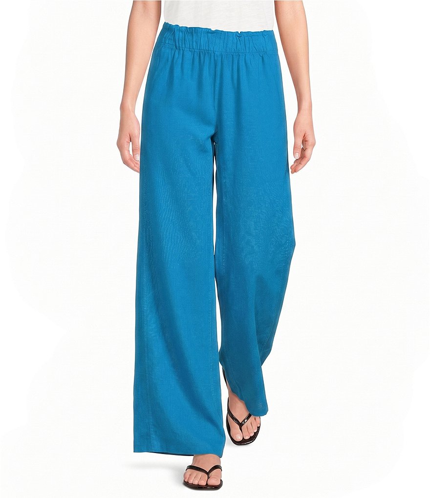 Free People Days End Linen Pull On Pants | Dillard's