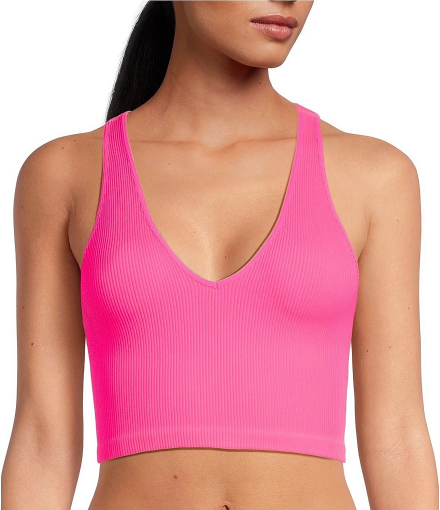 Free People FP Movement Free Throw Scoop Neck Cropped Bra Top