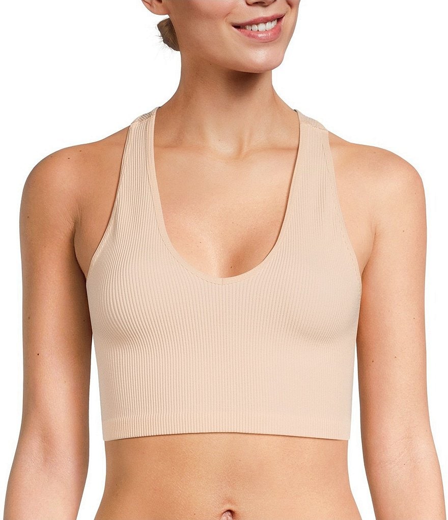 Free People FP Movement Free Throw Scoop Neck Cropped Bra Top
