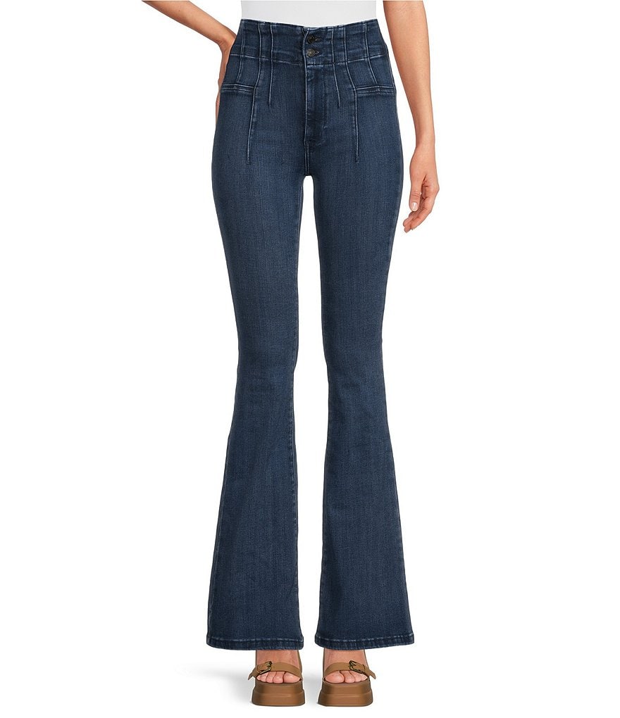 Free people high rise straight flare fashion jeans