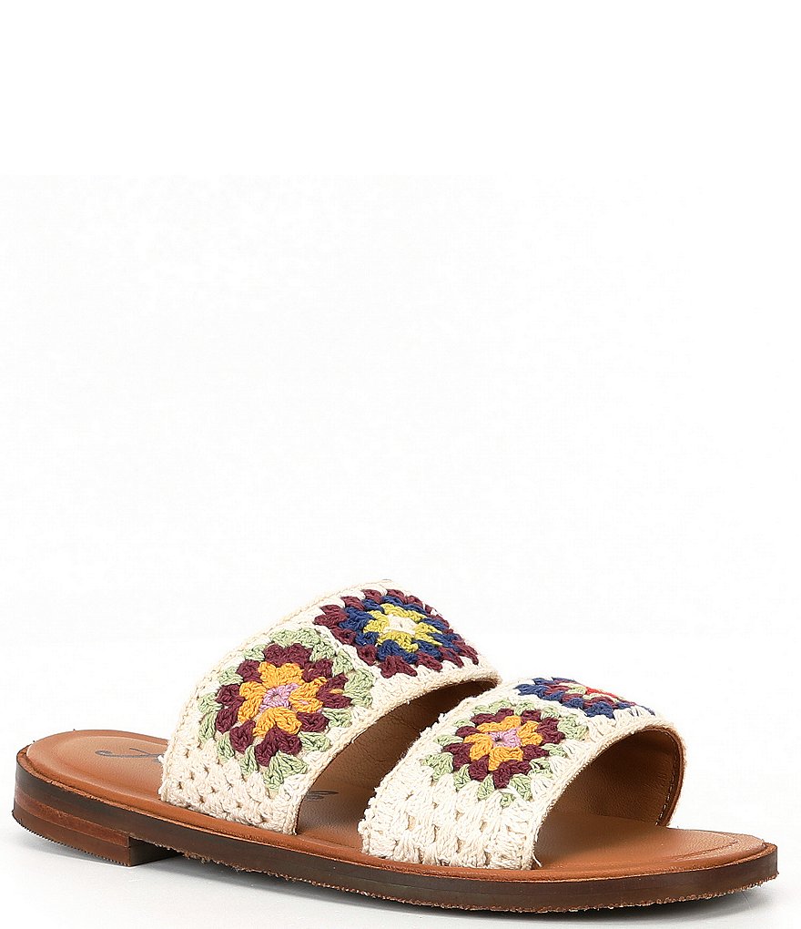 Free People Juliette Crochet Slide Sandals | Dillard's