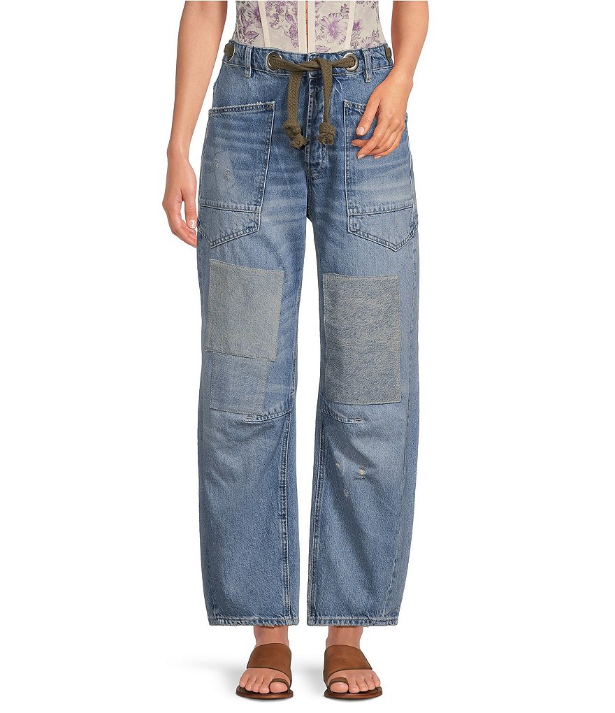 We The Free patched jeans deals high rise 29 Free People