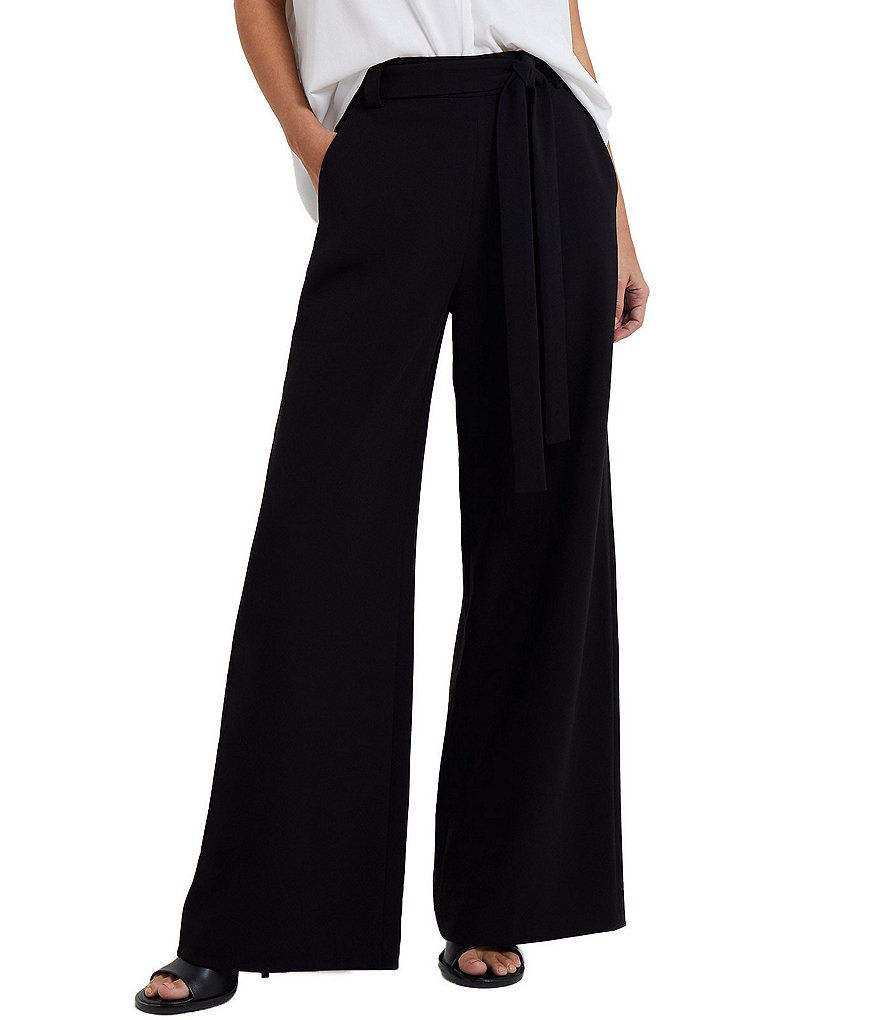 French Connection Whisper High Waisted Wide Leg Palazzo Pants | Dillard's