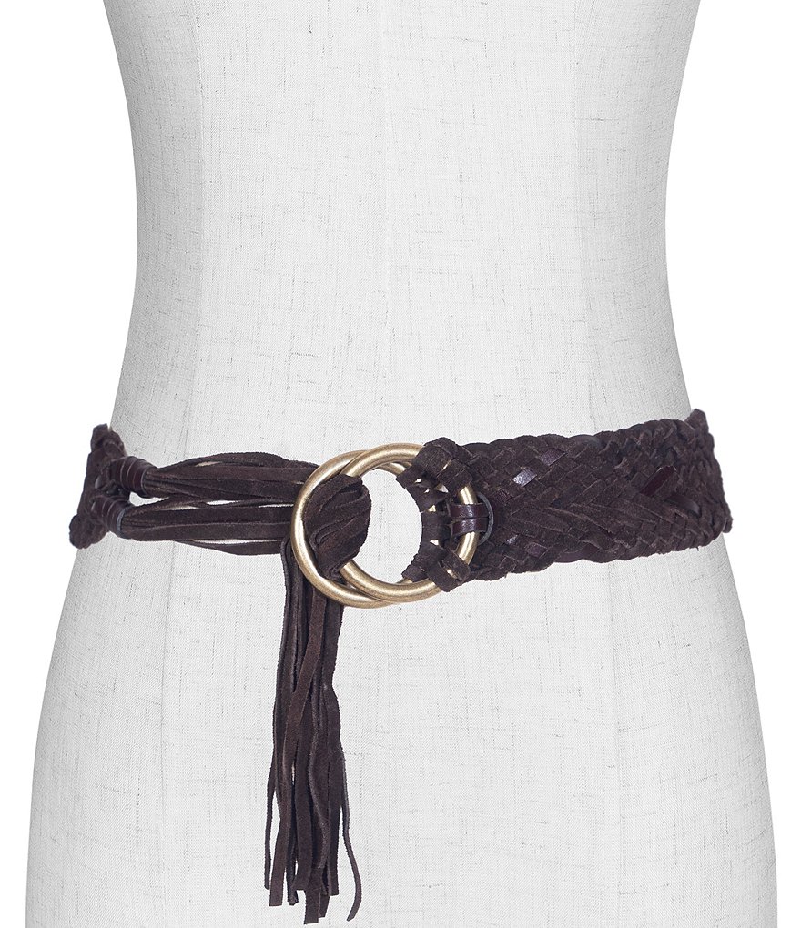 HERITAGE LEATHER FRINGE BELT ベージュ Fringe Belt for sale | eBay