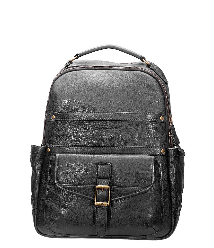 Frye leather hotsell backpack purse