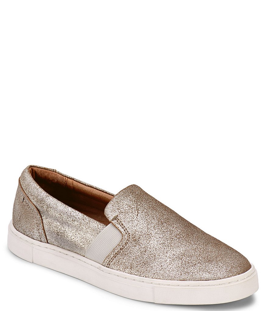 Frye Ivy Slip-On Metallic Leather Sneakers | Dillard's