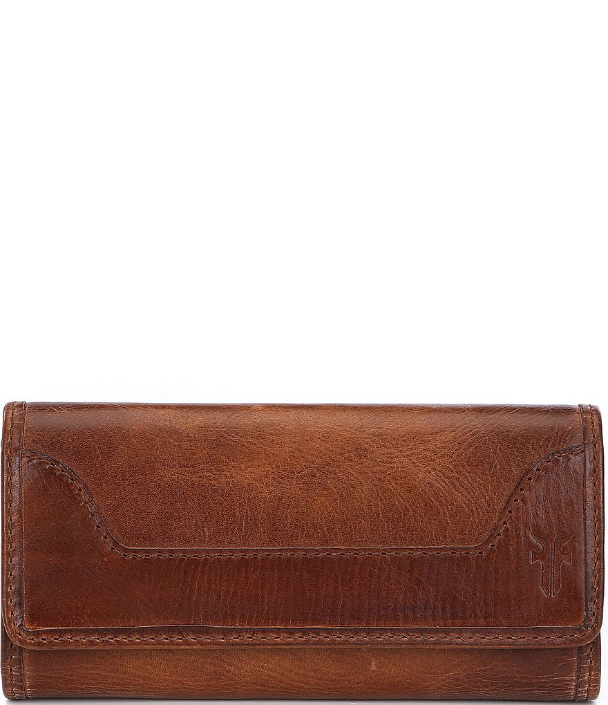 frye melissa cognac wallet