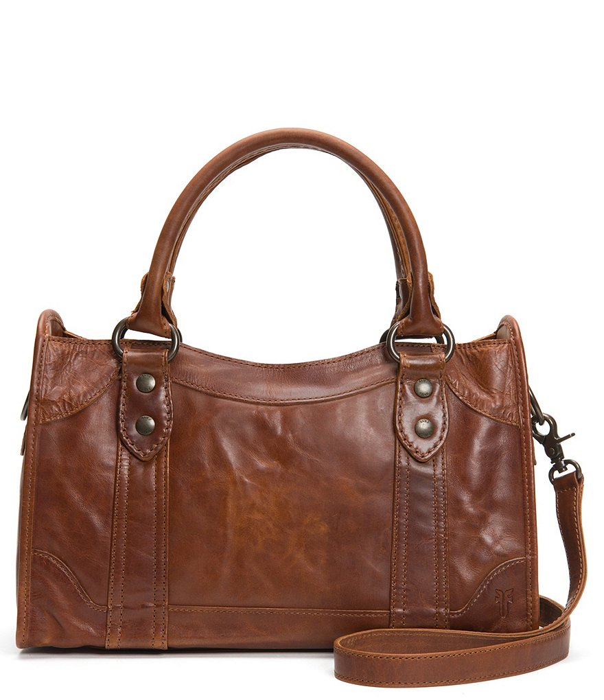 Frye Demi Satchel Leather Handbag in Green | Lyst
