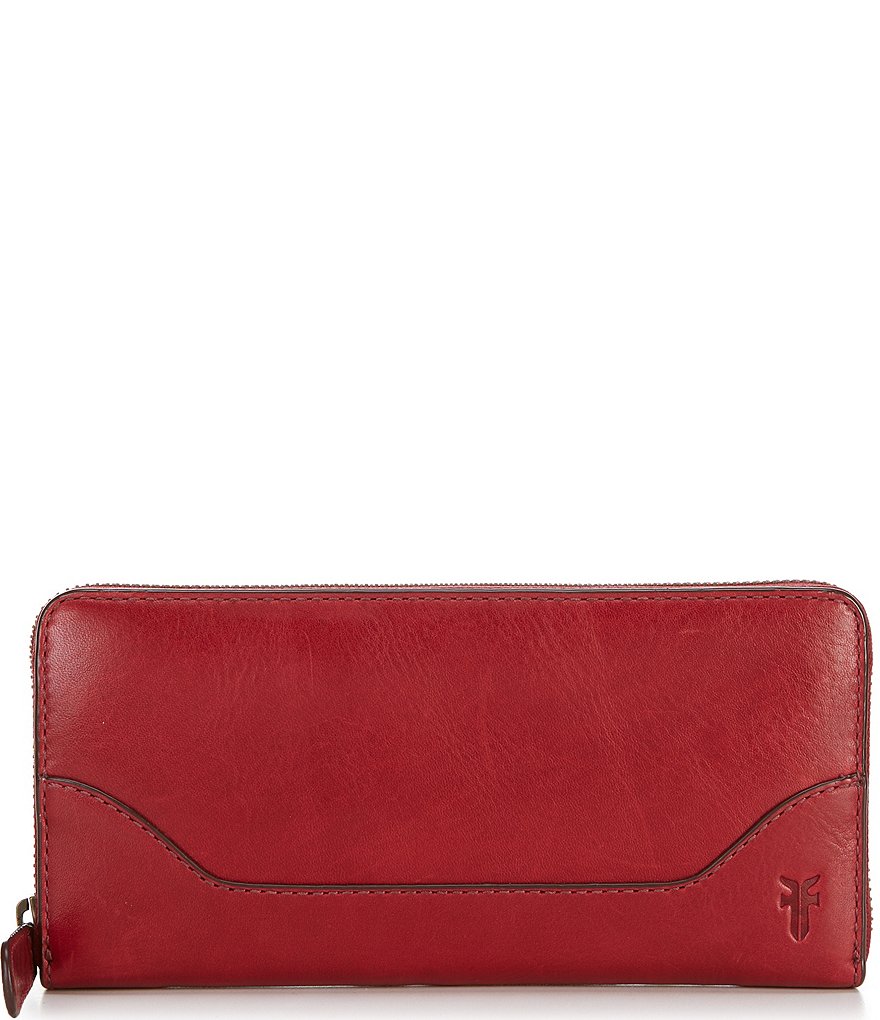 Frye Melissa Leather Zip Wallet