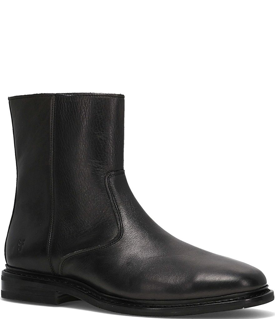 Frye Phillip Crepe Boots Men\'s Size 9 M Black Leather Ankle Boots Shoes Men main image 2