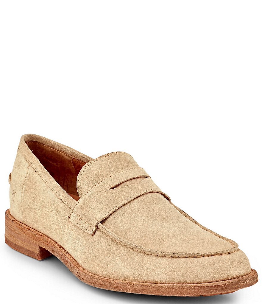 Frye store suede loafers