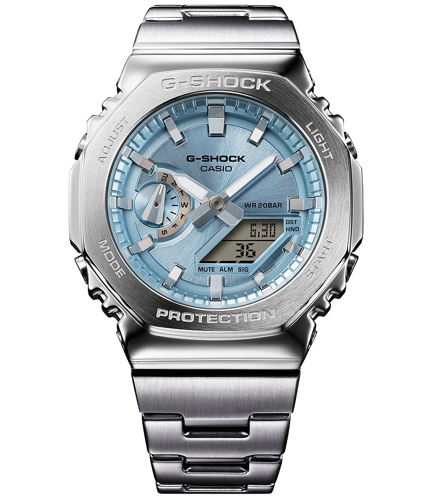G-Shock Men's Multifunction Stainless Steel Bracelet Watch | Dillard's