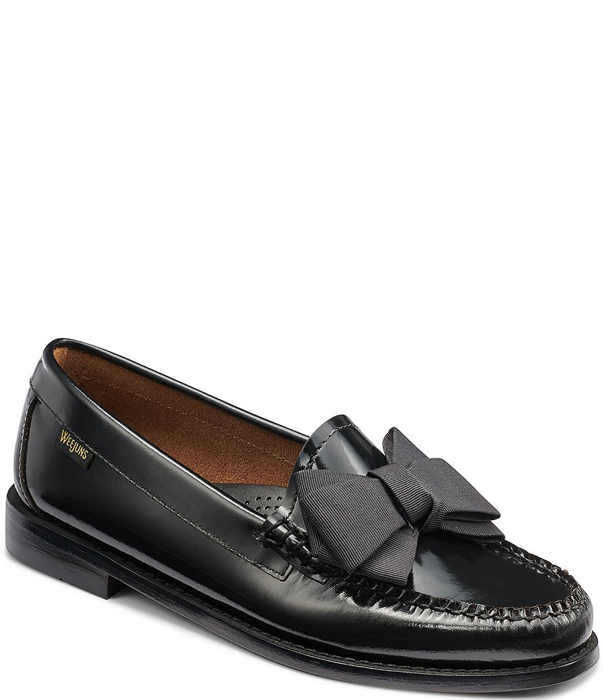 G.H. Bass Women's Lillian Bow Weejun Patent Leather Loafers | Dillard's