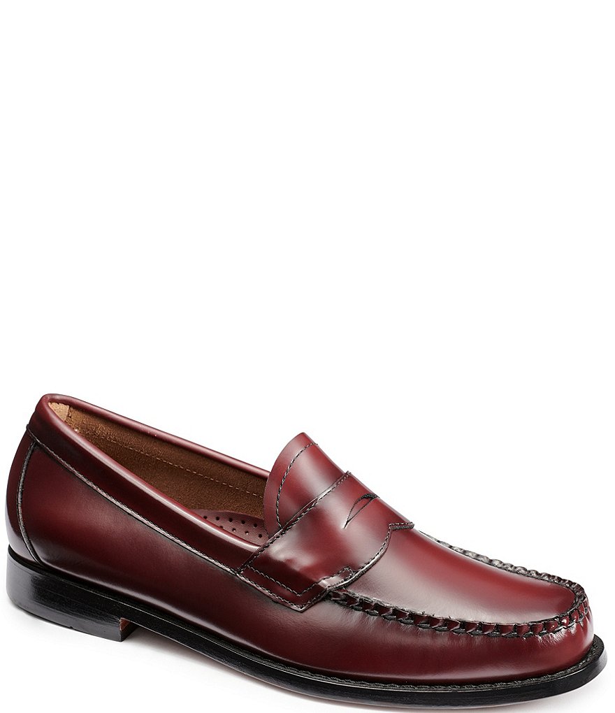 G.H. Bass Men's 1936 Logan Weejun Flat Strap Leather Loafers |