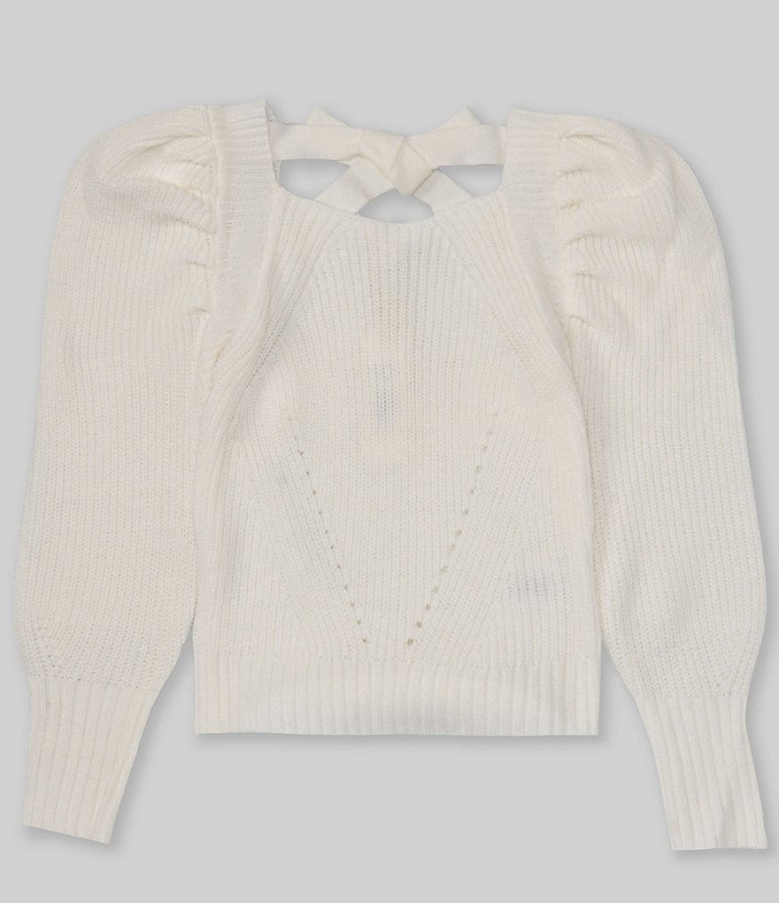 Ckikiou Spring Fall Crew Neck Batwing Cute Cropped Sweater