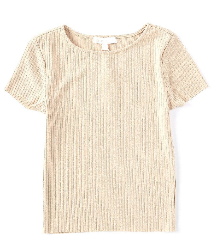 T-Shirt Knit Short-Sleeve Rib 7-16 | GB Big Girls Dillard\'s