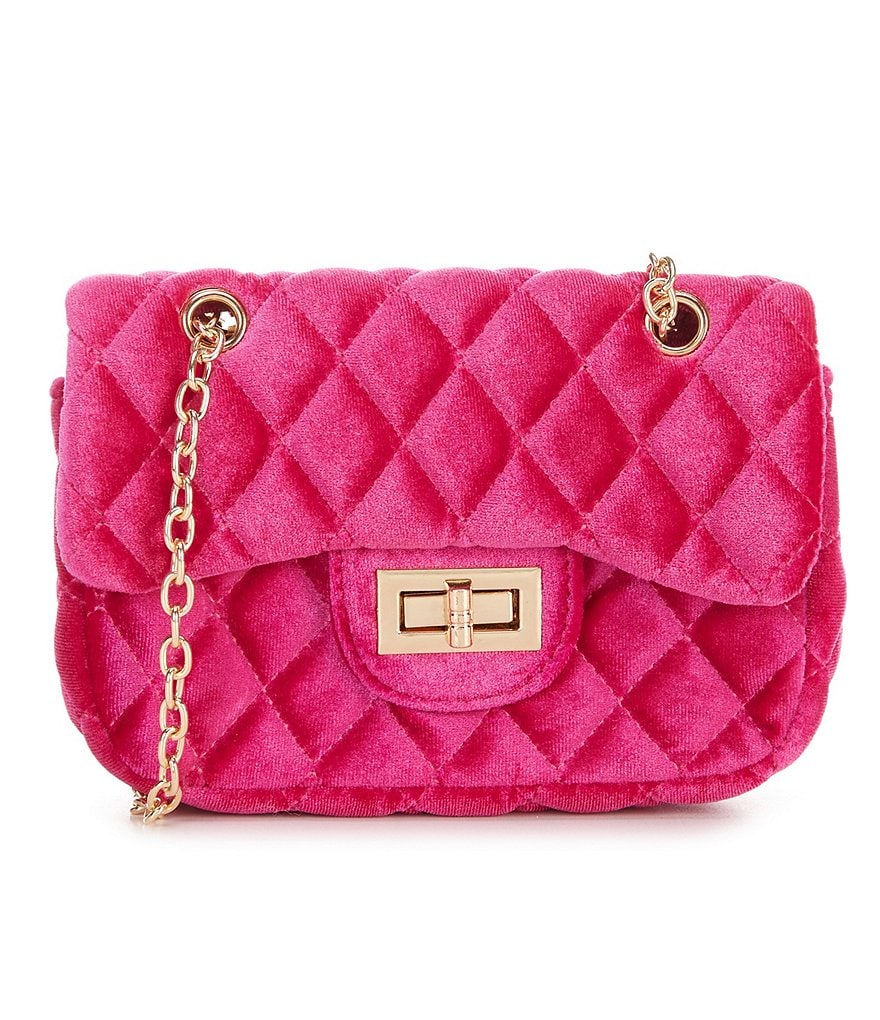 GB Girls Quilted Chain Crossbody Handbag