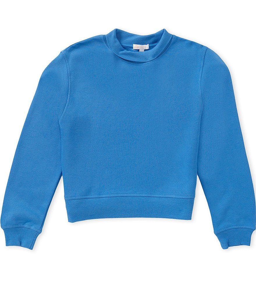 GB Little Girls Mock Neck Long Sleeve Essentials Sweatshirt