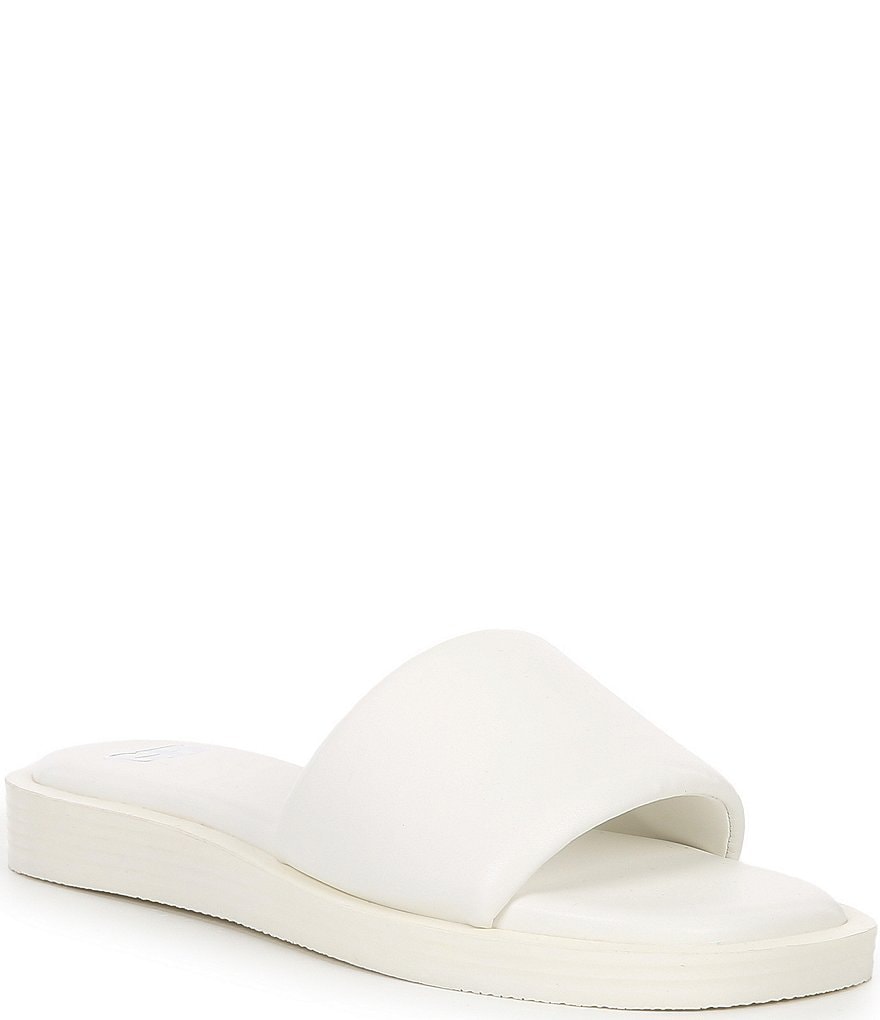 GB Off-Duty Pool Leather Flat Slide Sandals | Dillard's