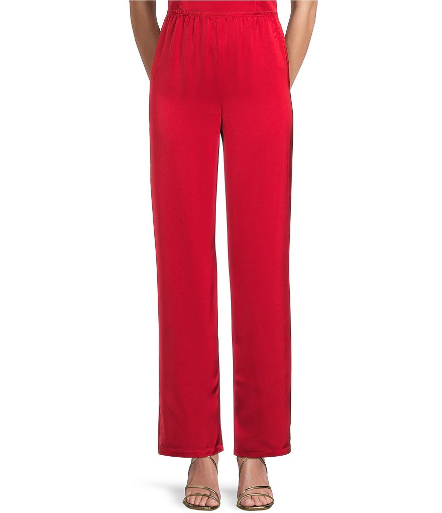 GB Satin Pull On Pants | Dillard's