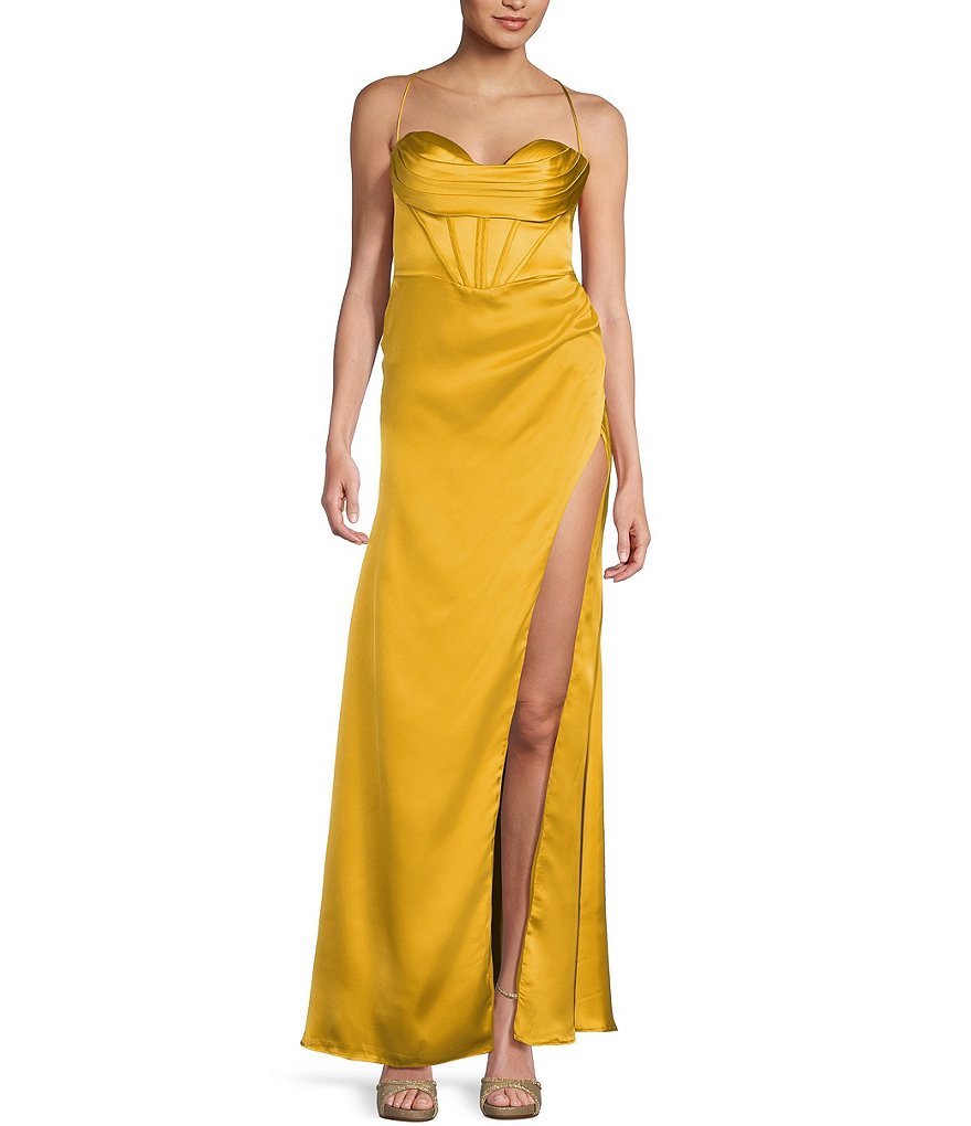 Sequinned Net Corset Dress, Evening Dress by wandizi - Short