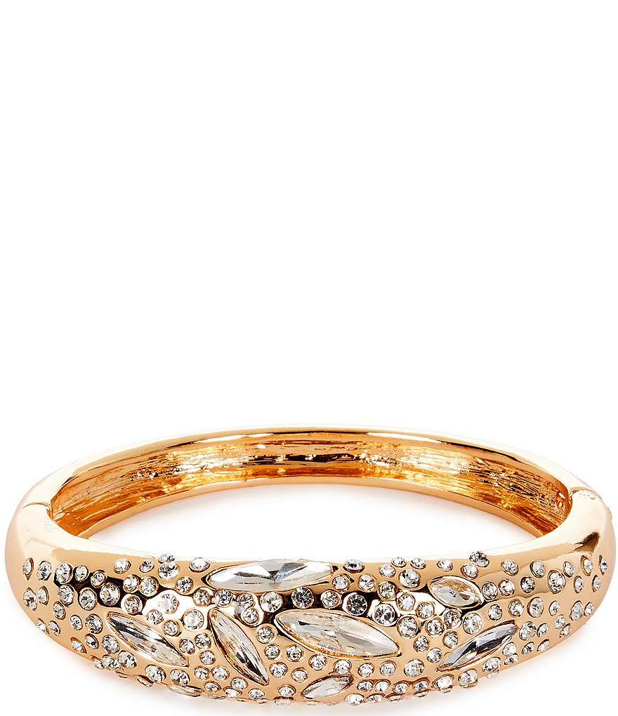 Gemma Layne Thick Bangle Bracelet with Pave | Dillard's