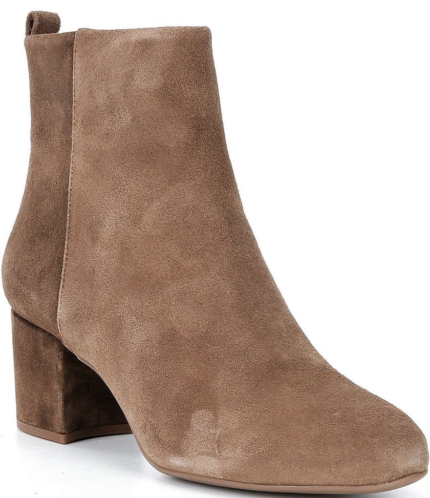 Gianni Bini Jaydennn Suede Block Heel Booties Dillard's