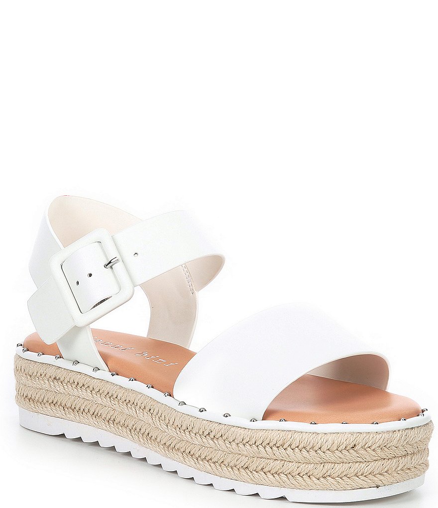 Gianni Bini Keegan Buckle Detail Espadrille Platform Sandals | Dillard's
