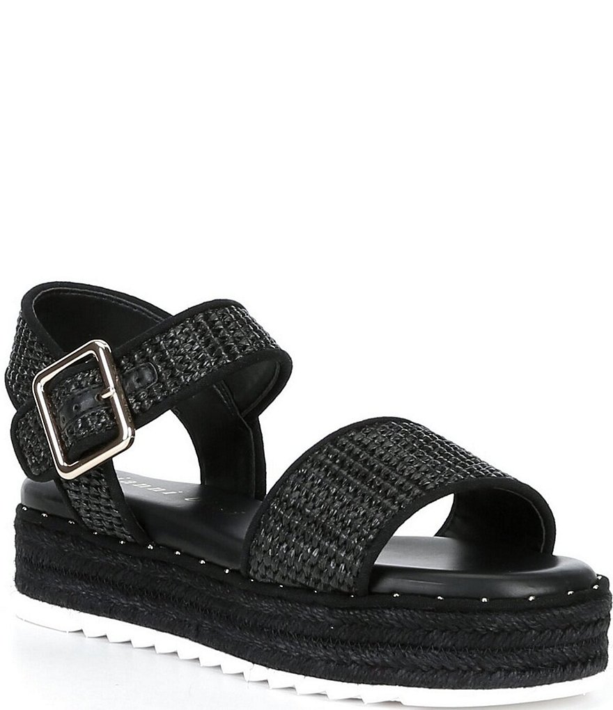 Gianni Bini Keegan Raffia Espadrille Platform Sandals | Dillard's