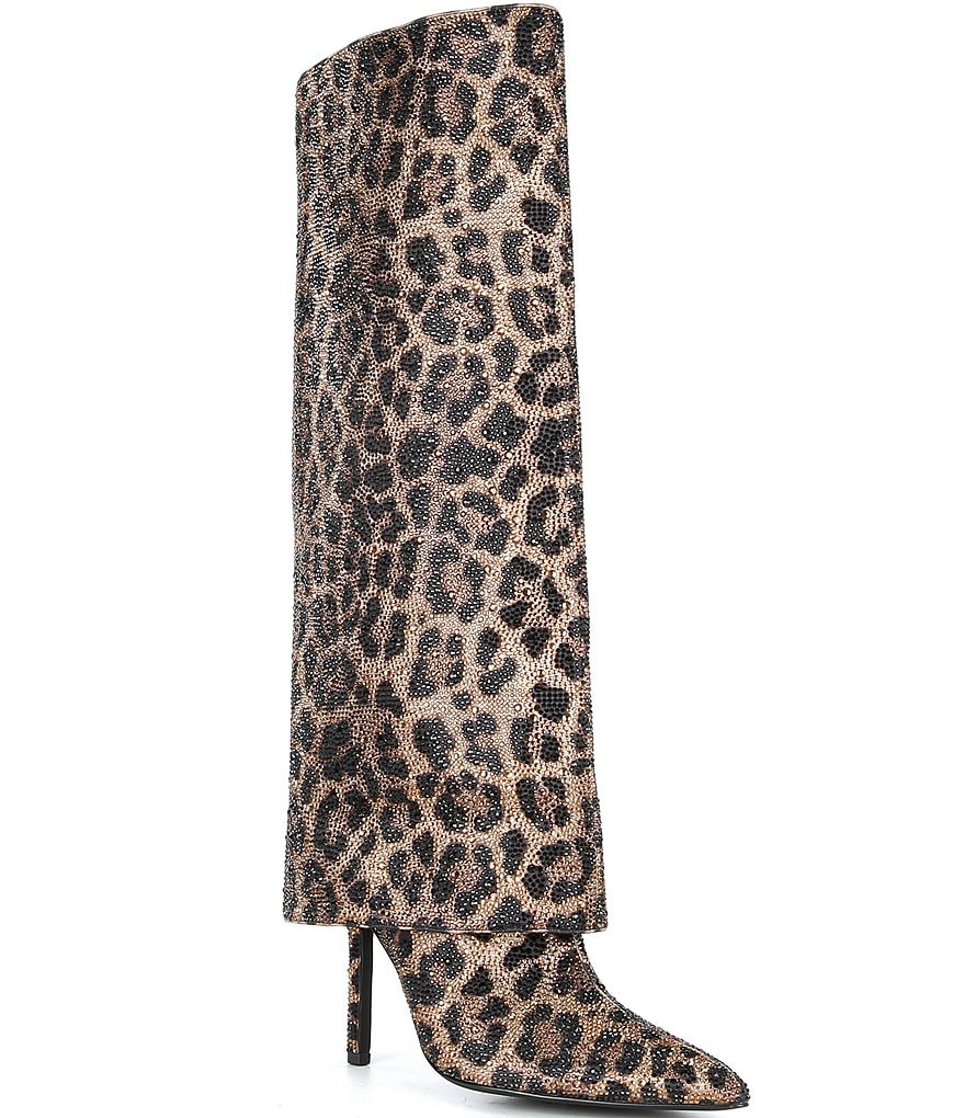 Adidas leopard on sale rhinestone boots