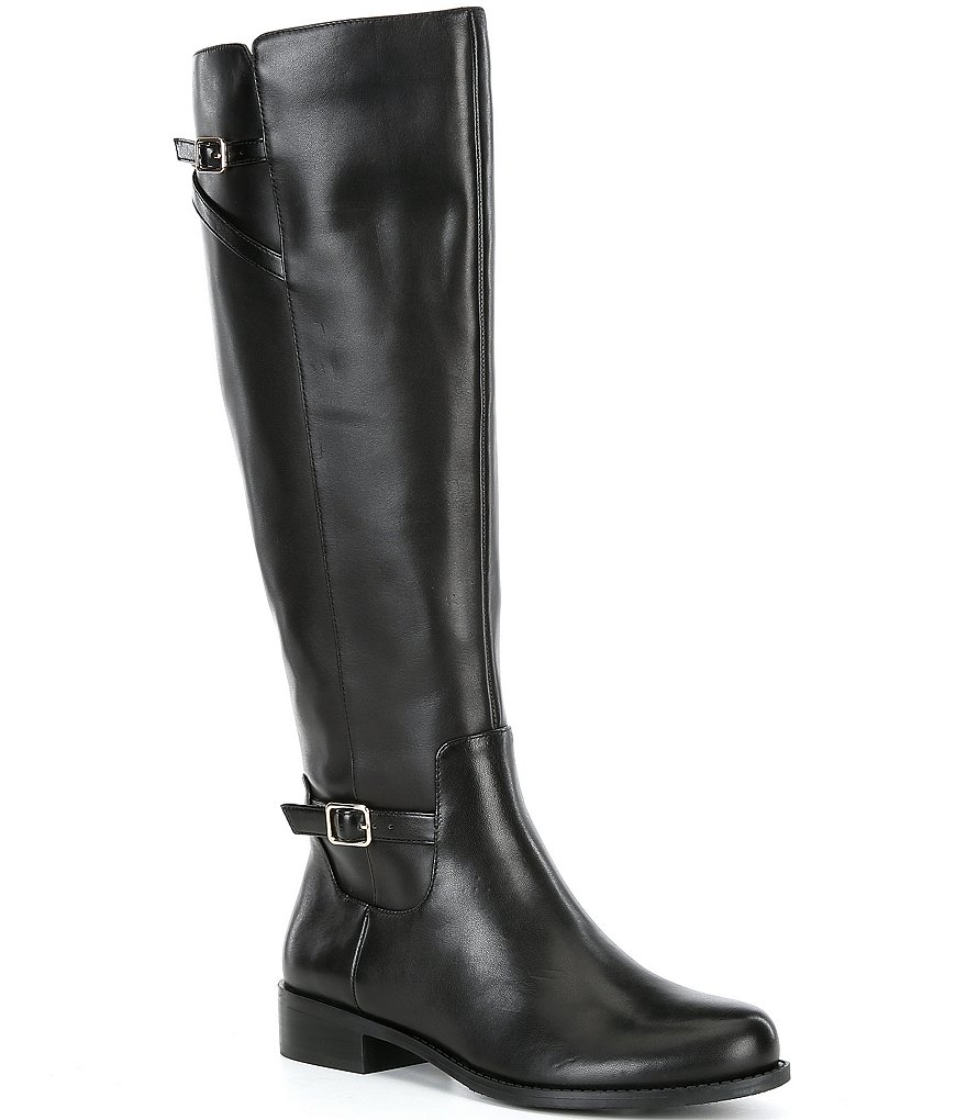 GIANNI BINI Tall Leather Ridding Boots Wide on sale Calf