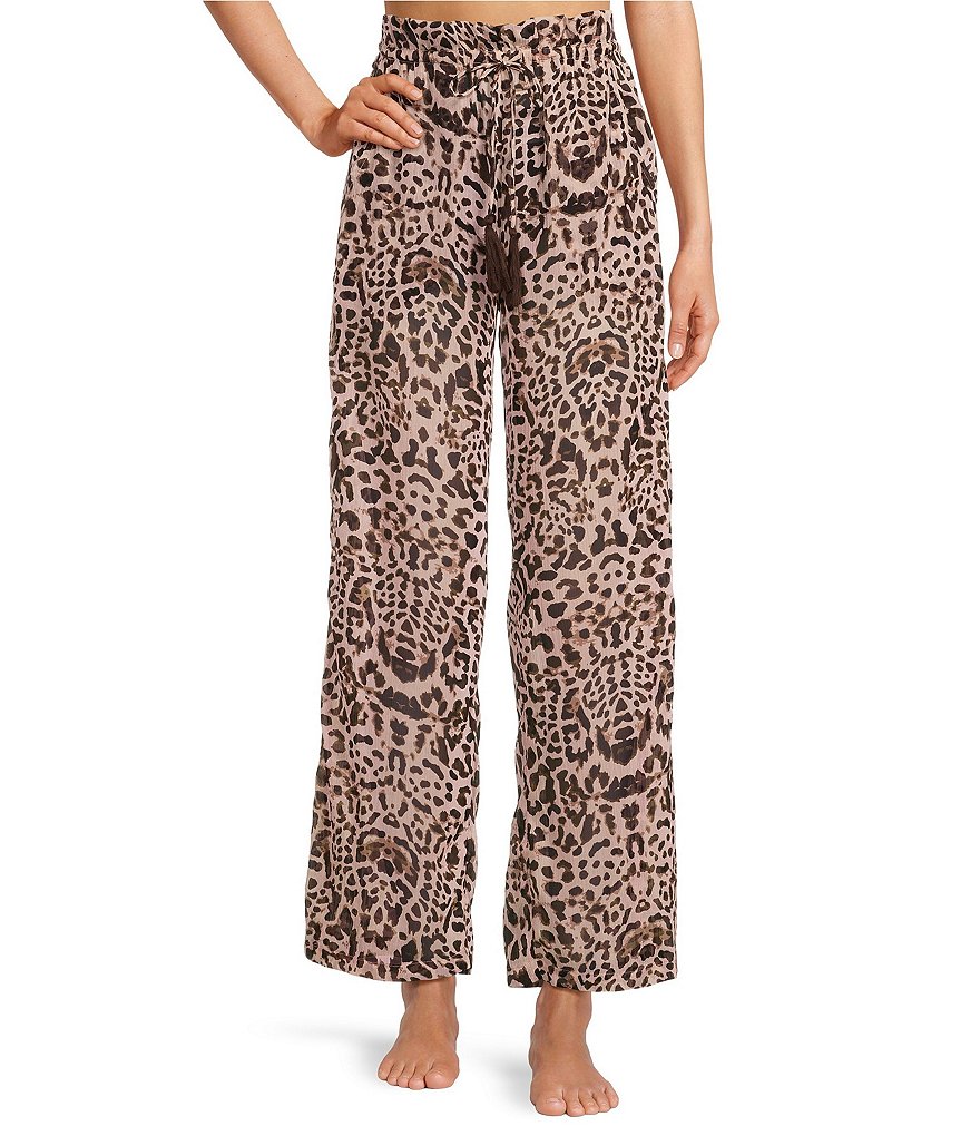 Animal Print Palazzo Pants 