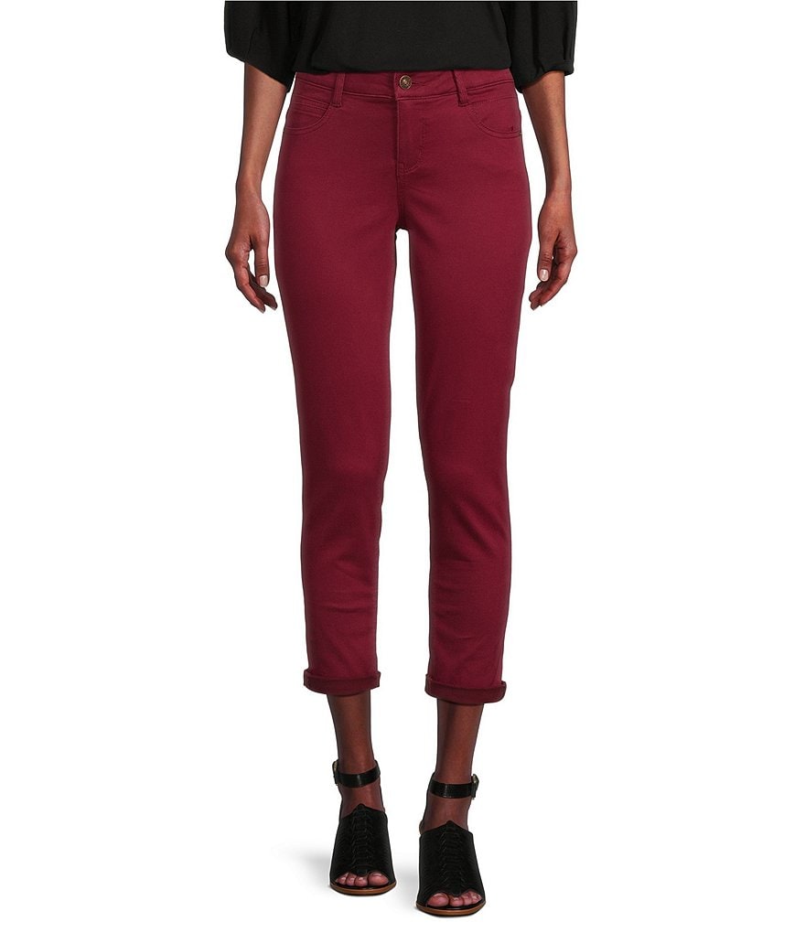 Gibson & Latimer Perfect Fit Roll-Cuff Skinny Twill Pants | Dillard's