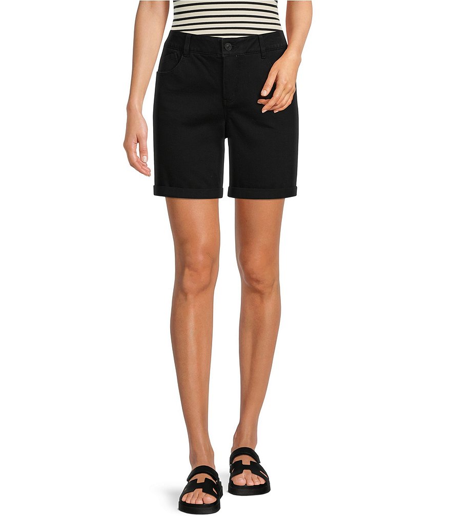 Gibson & Latimer Perfect Fit Roll Cuff Hem Twill Shorts | Dillard's