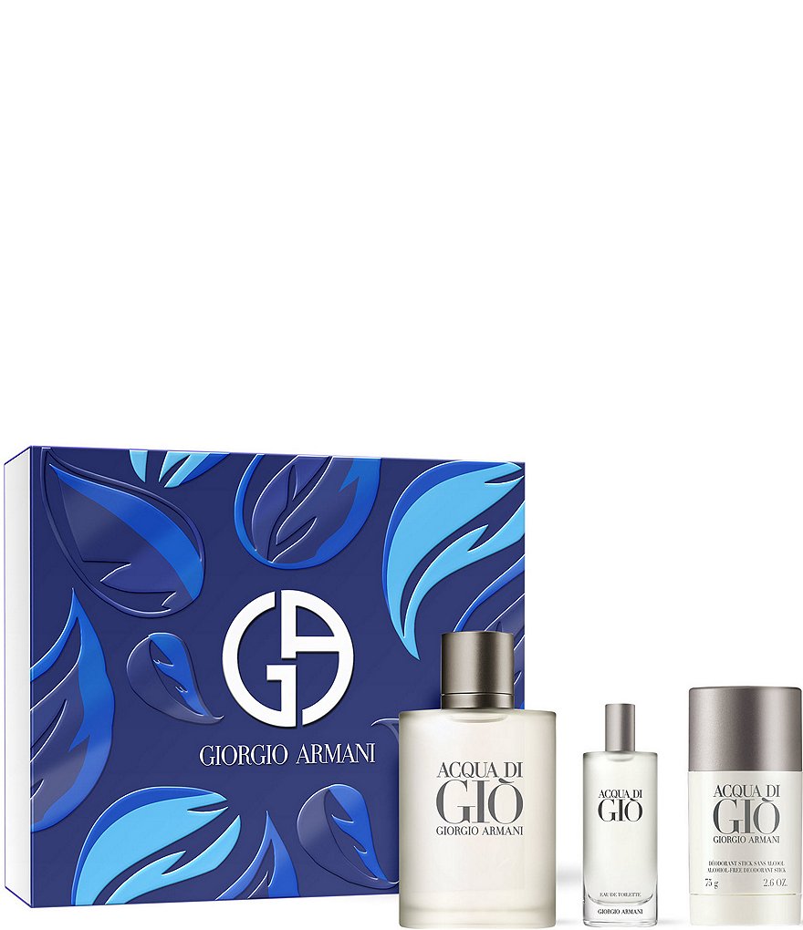 Giorgio Armani Acqua di Gio Eau de Toilette 3 Piece Cologne Gift Set Dillard s