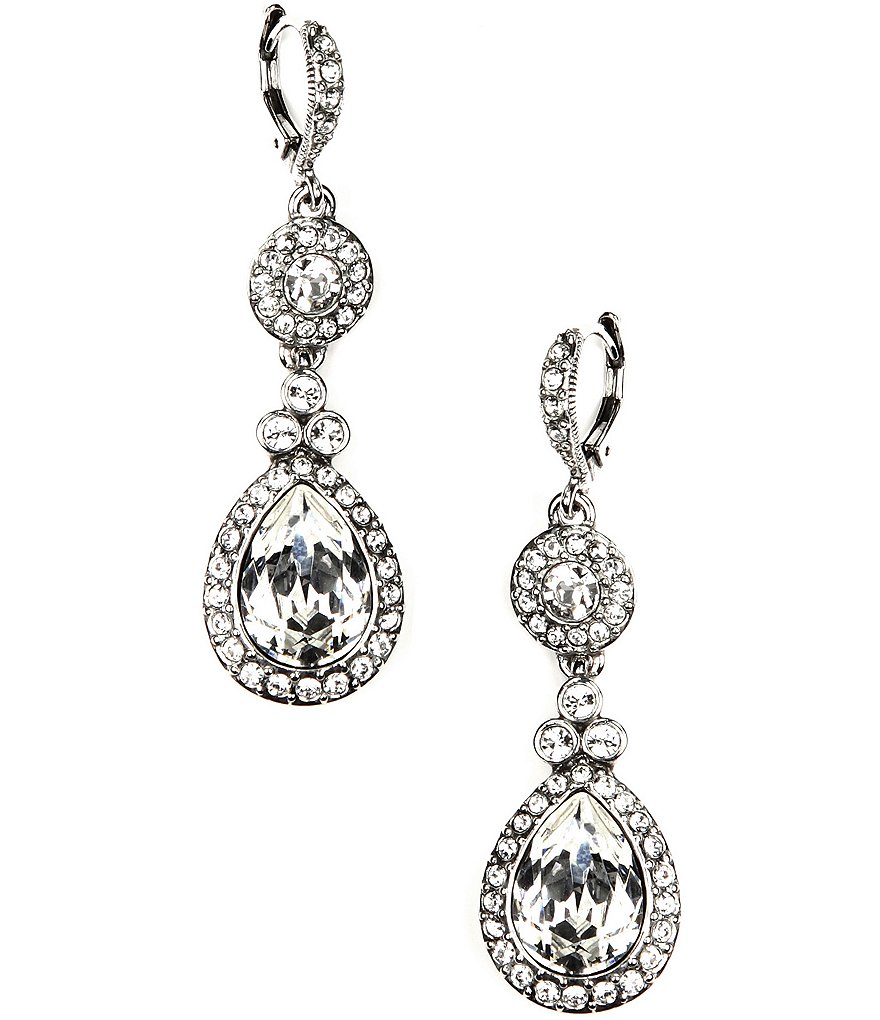 Givenchy Crystal Drop Statement Earrings | Dillards