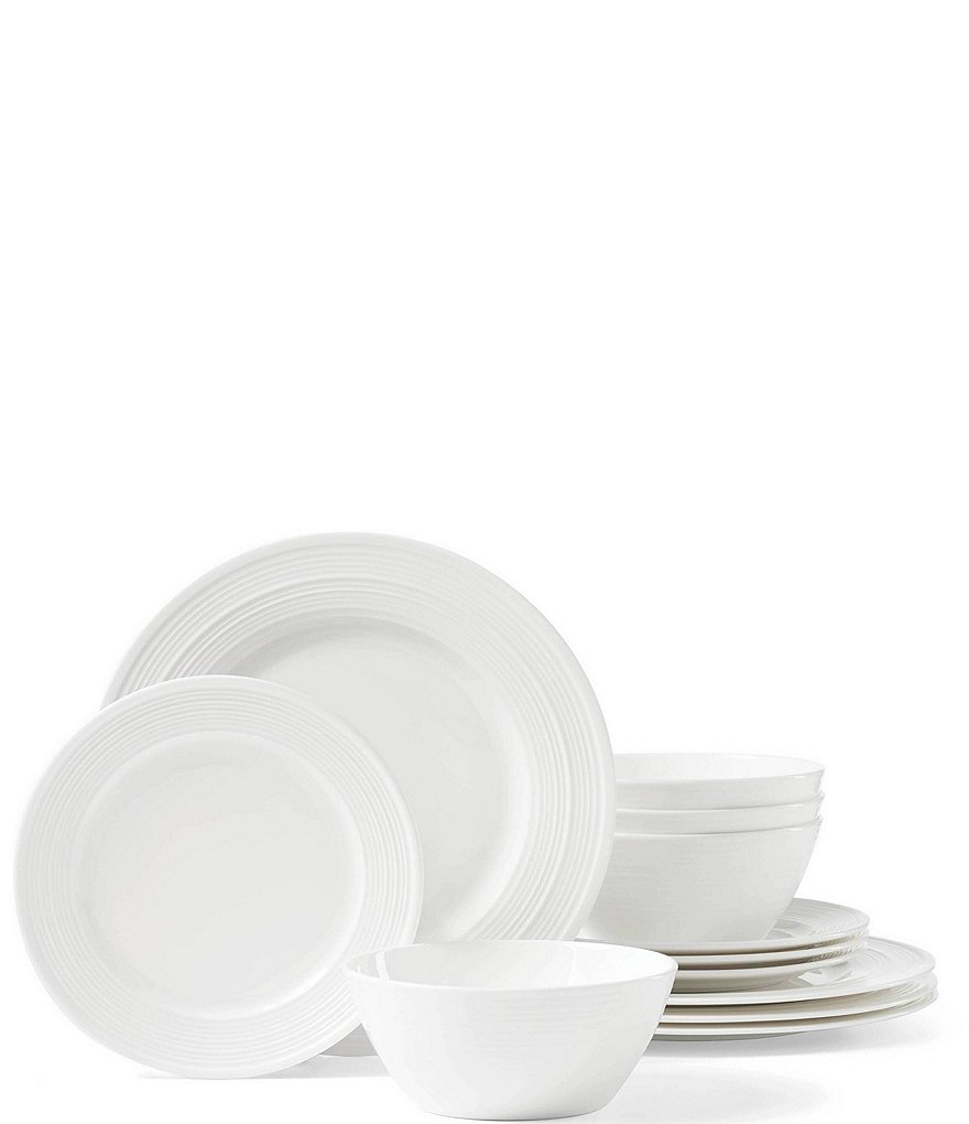 Gorham Branford Bone China 12Piece Dinnerware Set Dillard's