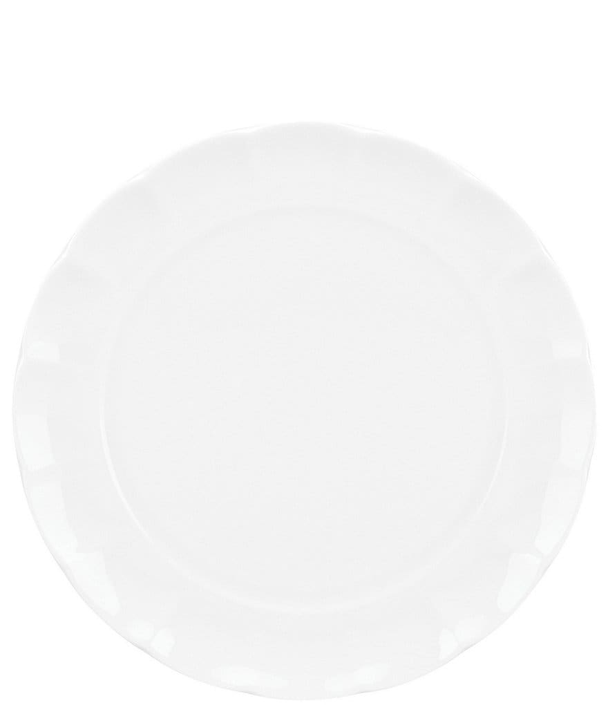 Gorham Manor Scalloped Bone China Dinner Plate
