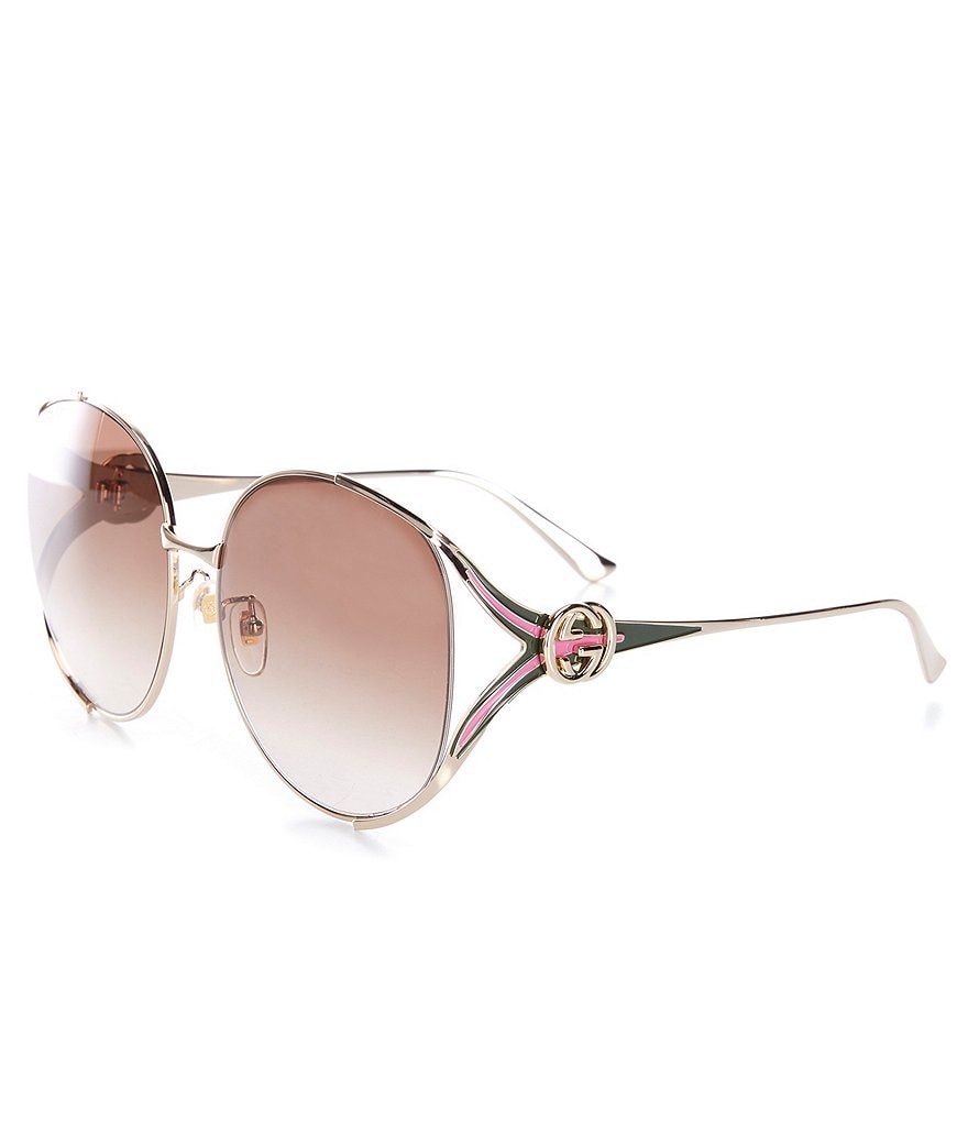 Gucci Aviator-Style Metal Frames GG0739SA Women's Sunglasses exclusive –  Dellamoda