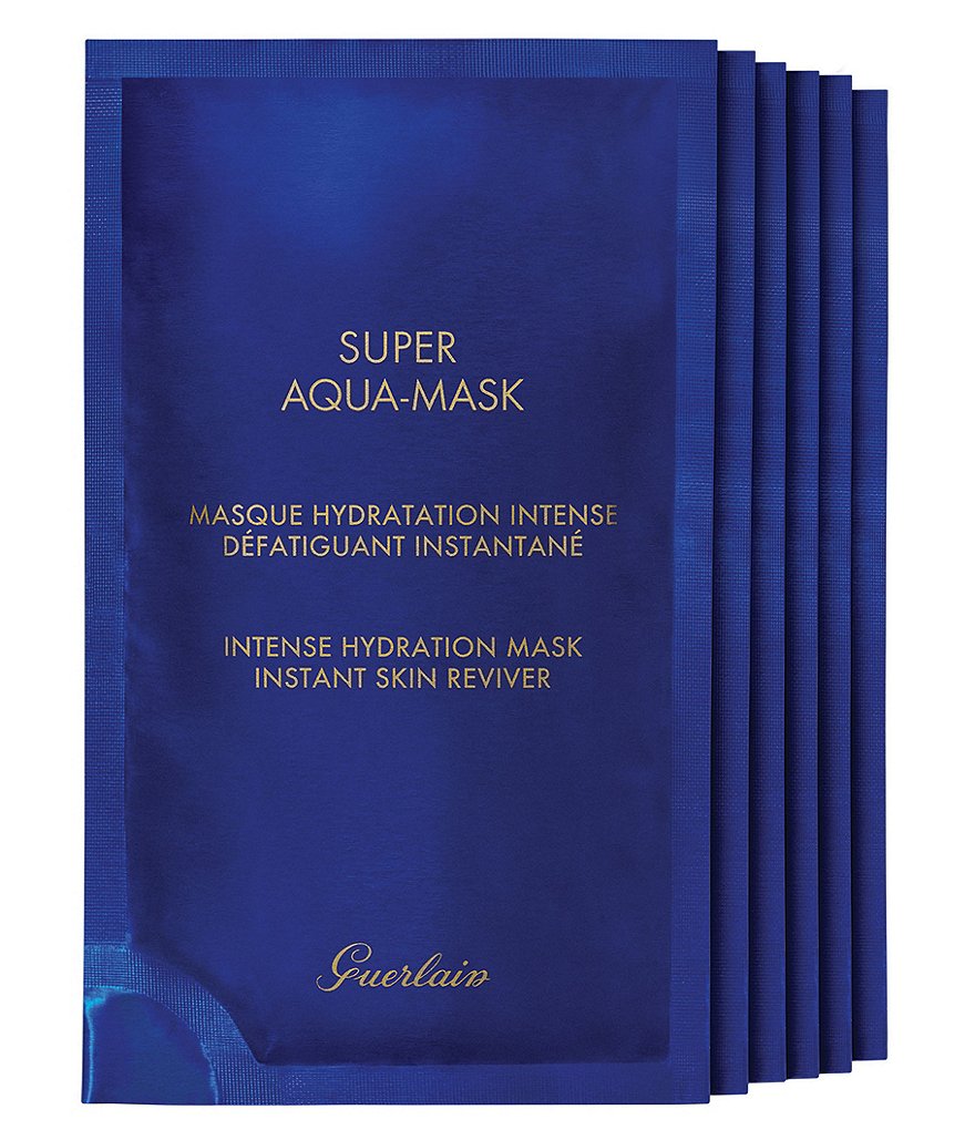 Guerlain SUPER AQUA-MASK 6枚入り　定価19,690円 Guerlain Super Aqua Hydrating 6 Piece Sheet Mask Set | Dillard's