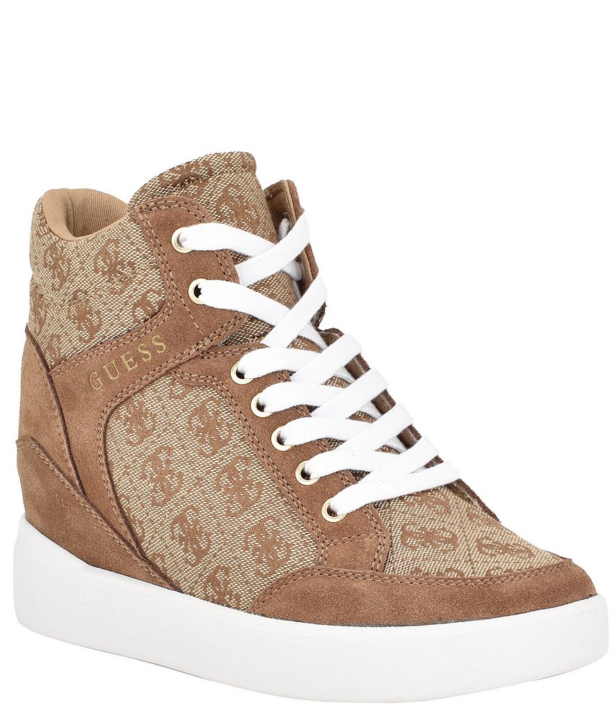 Guess dustyn shop wedge sneakers