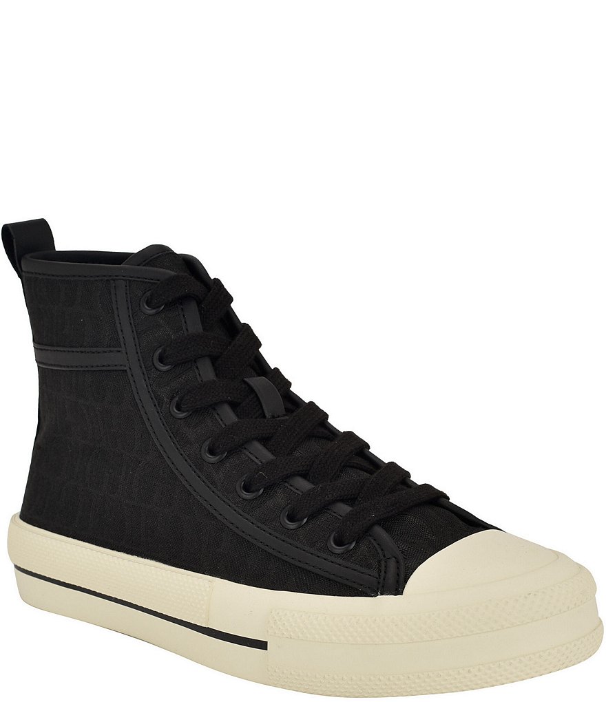 guess black high top sneakers