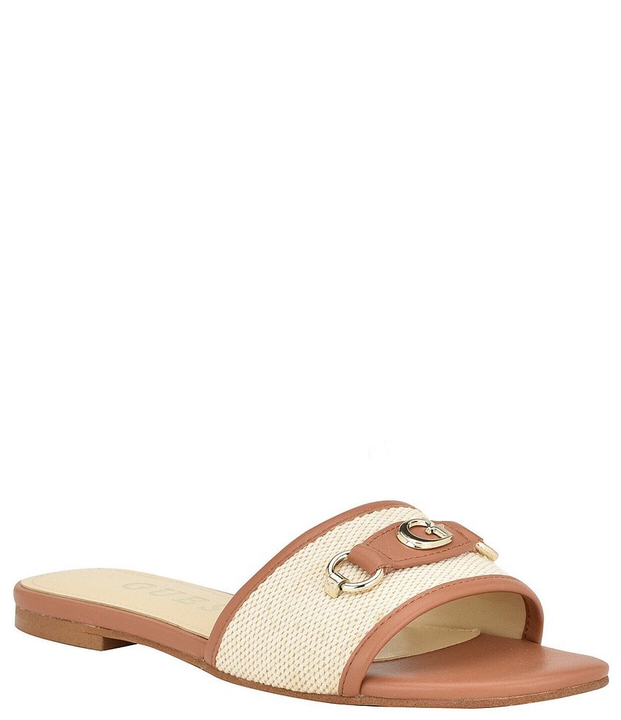 G by cheap guess white sandals