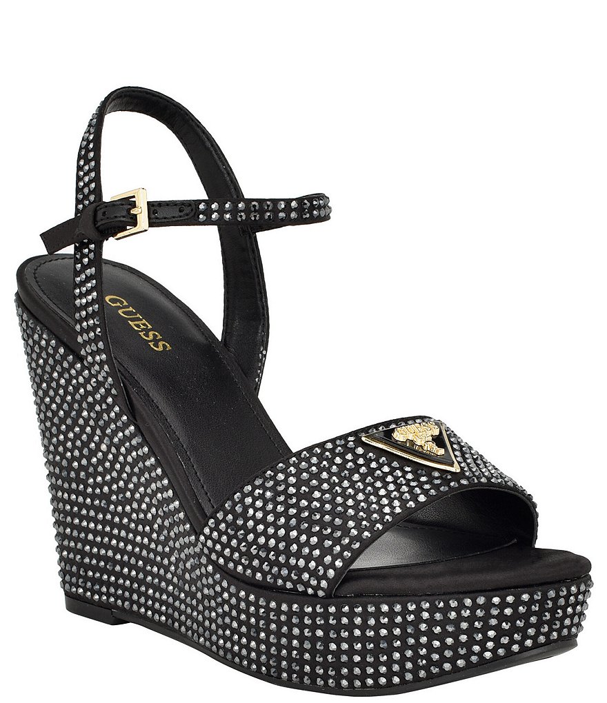 Guess sierra wedge flip hot sale flop