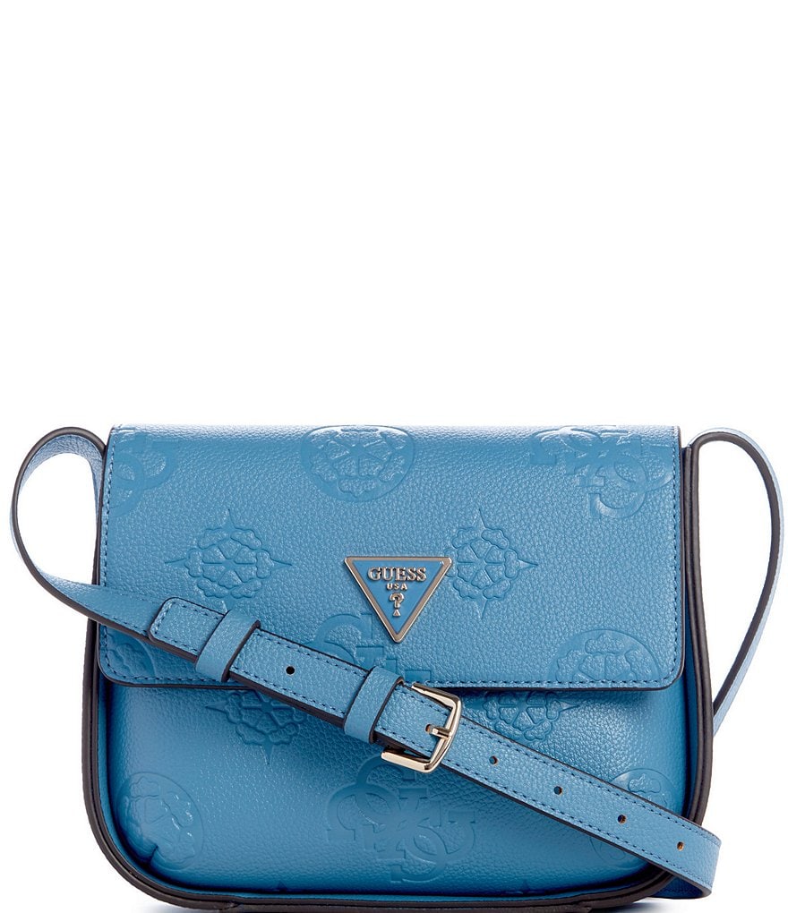 Guess Keandra Debossed Logo Flap Crossbody Bag Dillard s