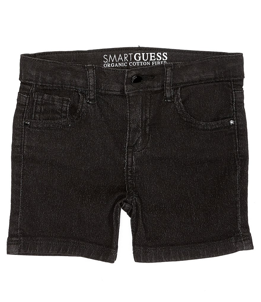 guess black denim shorts