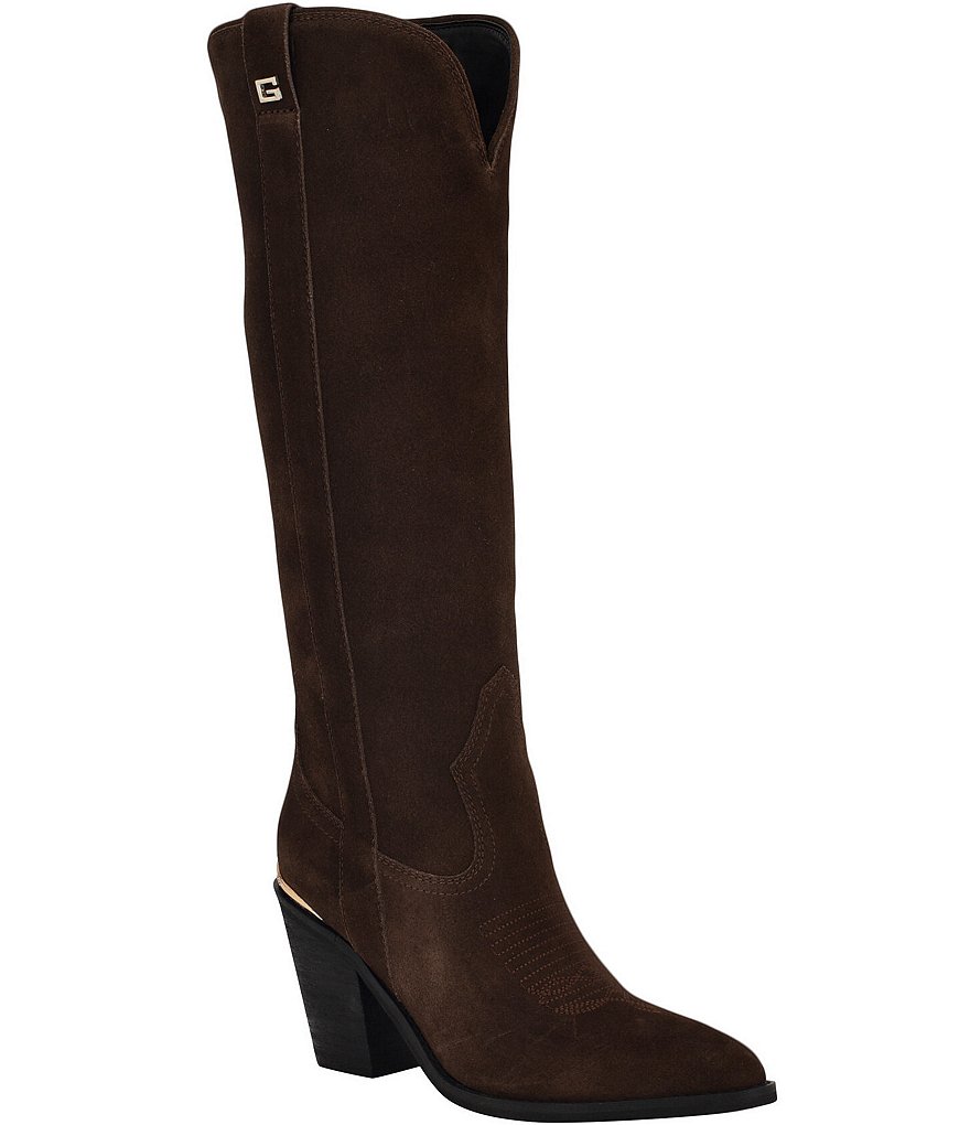 Suede Guess Tall Boots Guess Sashan Suede Tall Boots Dillard's