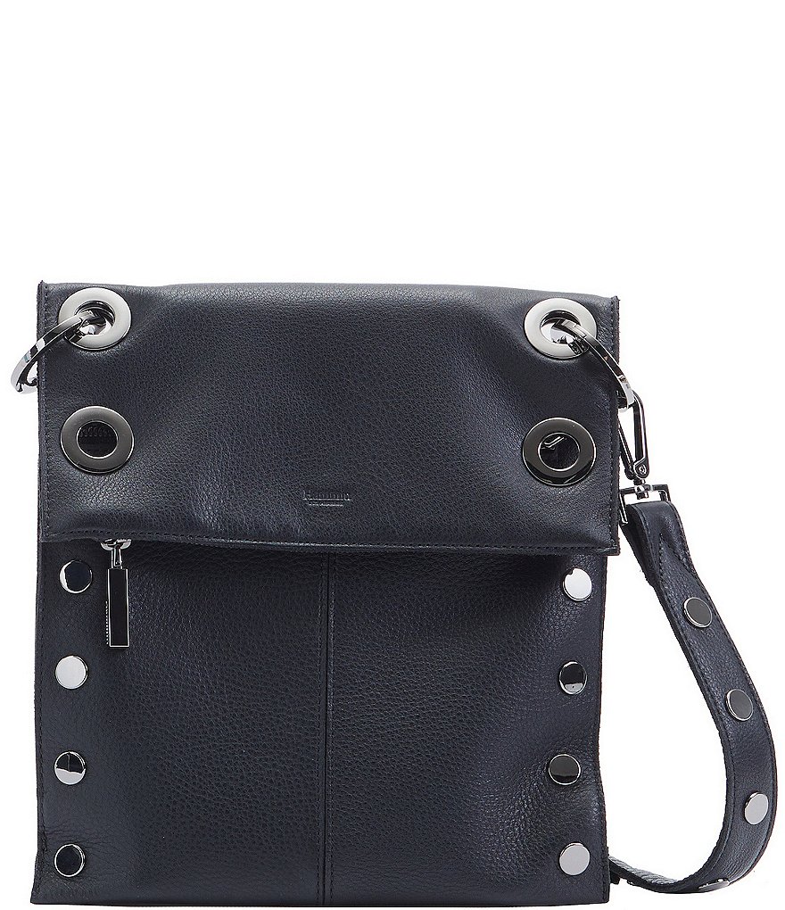 Hammitt Montana Reversible Black Hardware Zip Crossbody Bag